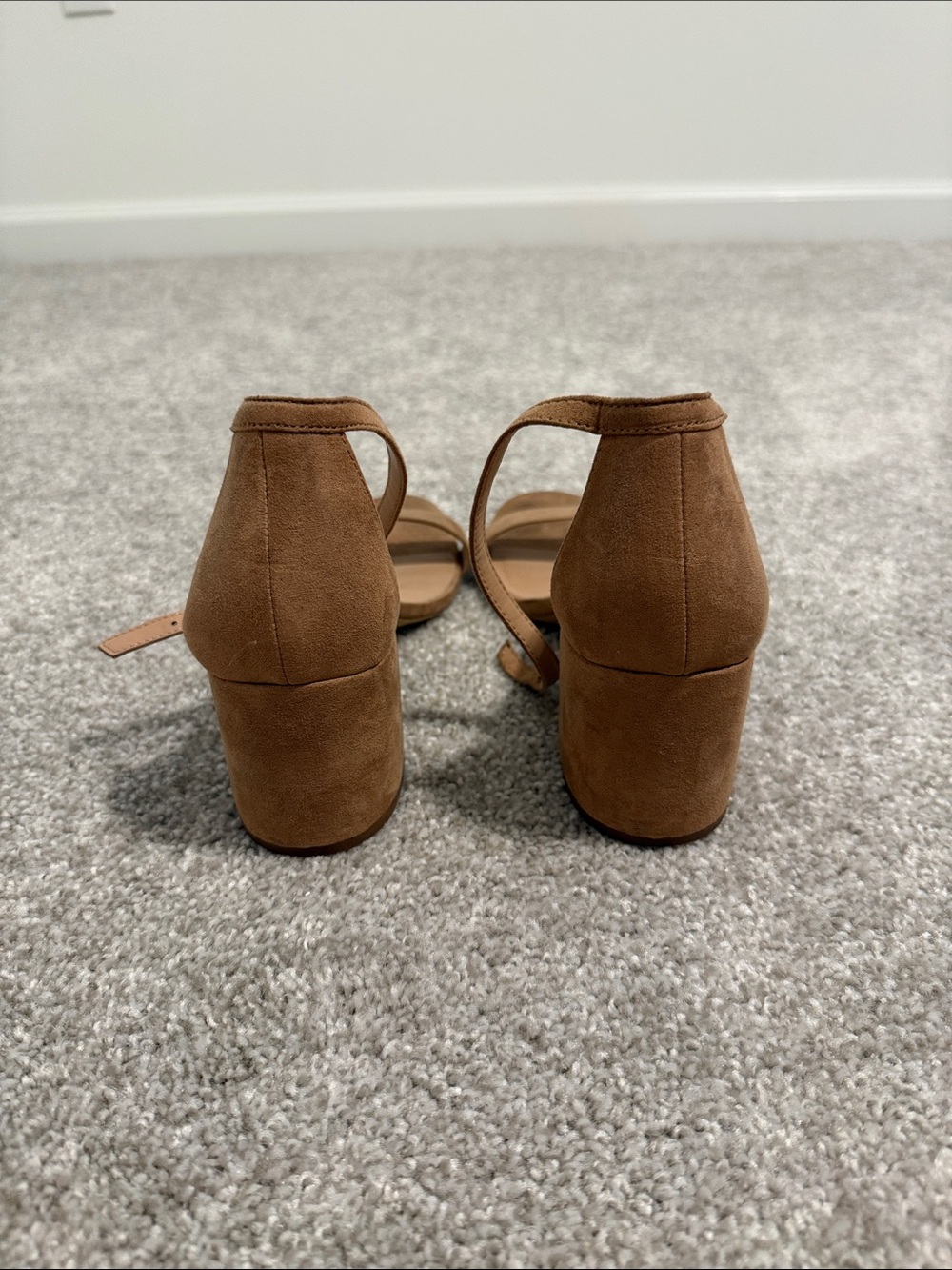 Tan Block Heels - Picture 3 of 4